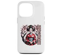 Geisha Elegante con Flores de Cerezo Carcasa para iPhone 13 Pro