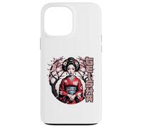 Geisha Elegante con Flores de Cerezo Carcasa para iPhone 13 Pro MAX