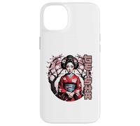 Geisha Elegante con Flores de Cerezo Carcasa para iPhone 14 Plus