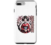 Geisha Elegante con Flores de Cerezo Carcasa para iPhone 7 Plus/8 Plus