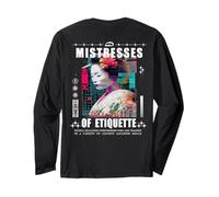 Geisha Futuristic Glitch Japan Backprint Streetwear Art Manga Larga