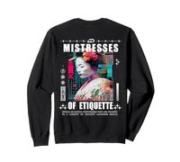Geisha Futuristic Glitch Japan Backprint Streetwear Art Sudadera