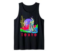 Geisha JAPONÉS Y Tokio Abstracto DE Noche Camiseta sin Mangas