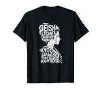 Geisha Kyoto Japón Anime Retro japonés Kanji Word Souvenir Camiseta