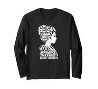 Geisha Kyoto Japón Anime Retro japonés Kanji Word Souvenir Manga Larga