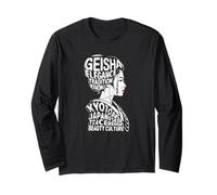 Geisha Kyoto Japón Anime Retro japonés Kanji Word Souvenir Manga Larga