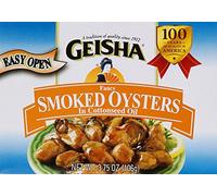 Geisha Ostras ahumadas en aceite de girasol, 106 g
