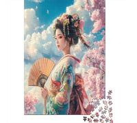 GeishaEstilo Tradicional japonésRompecabezas De 1000 Piezas para Adultos, Juegos EduGatoivos52x38cm/1000pcs