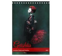 Geishas zwischen Traum und Schatten (Tischkalender 2027 DIN A5 hoch), CALVENDO Monatskalender: Geishas mit surrealem Charakter
