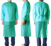 GEISTER BATA DESECHABLE VERDE CIERRE TRASERO (PACK 10 UDS)