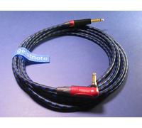 Geistnote's Evidence - Cable de audio para instrumentos de melodía con enchufe silencioso Neutrik y conectores dorados, 3 m, ángulo derecho a recto