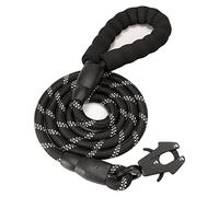 GEIT Correa de perro de 2/4/5/6 pies, correas de cuerda resistentes, correa reflectante de nailon para mascotas con clip táctico de liberación rápida de aluminio/bloqueo para perros pequeños, medianos
