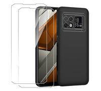 GEJEFA Funda para DOOGEE S200 MAX 5G + Protectores de Pantalla in Cristal Templado, Resistente Funda TPU Protectora e Anti-Scratch Blando Funda - Negro