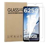 GEJEFA Protector de Pantalla para DOOGEE Note 59/Note 59 Pro/Note 59 Pro+, 2 Pack 9H Dureza Antiarañazos Cristal Templado [Antihuellas][Sin Burbujas][Sensible al Tacto]