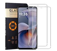 GEJEFA Protector de Pantalla para Motorola Moto G55, 2 Pack 9H Dureza Antiarañazos Cristal Templado Motorola Moto G55[Antihuellas][Sin Burbujas][Sensible al Tacto]