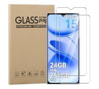 GEJEFA Protector de Pantalla para OUKITEL C61/C61 PRO/OUKITEL C62/C60, 2 Pack 9H Dureza Antiarañazos Cristal Templado [Antihuellas][Sin Burbujas][Sensible al Tacto]