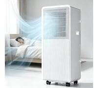 GEJLELDS Aires acondicionados portátiles de 14000 BTU con Control Remoto, Unidad de Aire Acondicionado portátil de pie con deshumidificador, Modo de suspensión y Temporizador 14000BTU
