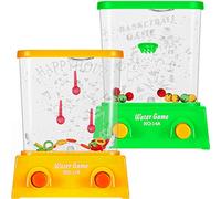 Gejoy 2 Juegos de Agua de Mano Mini Juego de Anillo de Agua Lanzamiento de Anillo de Agua y Juguete Arcade de Agua Baloncesto para Fiesta Juego Divertido para la Mayoría de Edades, sin Agua