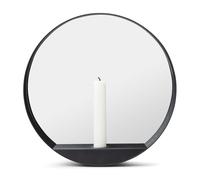 Gejst Espejo / Candelabro Glim Ø28 cm negro