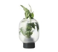 Gejst Maceta con cristal pavonado Nebl Ø26 cm Negro
