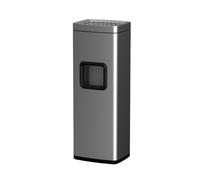 GEK208130 cubo basura Cenicero de acero inoxidable con cubo interior, apto for interiores y exteriores. Incluye cenicero papelera Contenedor de basura de cocina(Silver)