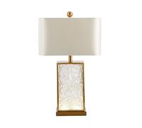 GEK208130 Decorativa Modern Creative Light Luxury Glass Table Lamp Exquisite Bedroom Bedside Indoor Decorative, 56cm (height) Lámpara de noche