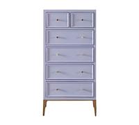 GEK208130 Dormitorio Cajonera Americana de 6 cajones Dormitorio Madera Maciza Cómoda Sala Estar Alta Moderna Luz Decorativa Cubo Lujo Armario Cajones Muebles Torre de Almacenamiento