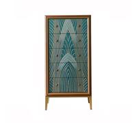 GEK208130 Dormitorio Cómoda, Cajonera de Madera, Armario Decorativo con Patas, Almacenamiento Independiente for Sala Estar y Dormitorio Torre de Almacenamiento(Blue,60 * 39 * 123cm)