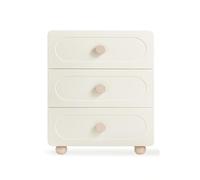 GEK208130 Dormitorio Cómoda con cajones de Madera guías for Dormitorio, salón, Pasillo, guardería, Color Blanco Torre de Almacenamiento(60 * 43 * 78cm)
