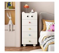 GEK208130 Dormitorio Cómoda con cajones for Dormitorio, cómoda de Madera Blanca, Moderna, Organizador Almacenamiento for Pasillo, Sala Estar, habitación niños Torre de Almacenamiento(45 * 35 * 103cm)