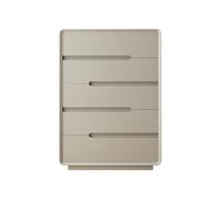 GEK208130 Dormitorio Cómoda de 5 cajones for Dormitorio, cómoda, gabinete Almacenamiento Madera for Sala Estar, Pasillo, Entrada, Oficina Torre de Almacenamiento(Almond)