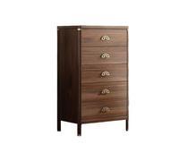 GEK208130 Dormitorio Cómoda de 5 cajones Granja, con Asas Metal, Organizador Madera for Sala Estar, Entrada Torre de Almacenamiento