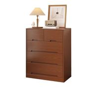 GEK208130 Dormitorio Cómoda de Dormitorio con 5 cajones y Cubierta de Madera Multicapa. Torre de Almacenamiento(XL)