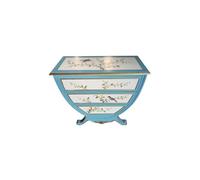 GEK208130 Dormitorio Cómoda de Entrada Pintada, cómoda Vintage, Armario Decorativo semicircular Europeo, Organizador cajón Almacenamiento for Dormitorio Torre de Almacenamiento(Light Blue)