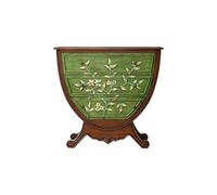 GEK208130 Dormitorio Cómoda de Entrada Pintada, cómoda Vintage, Armario Decorativo semicircular Europeo, Organizador cajón Almacenamiento for Dormitorio Torre de Almacenamiento(Green)