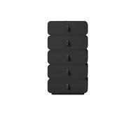 GEK208130 Dormitorio Cómoda, gabinete de Almacenamiento, Madera for Dormitorio, Unidad Armario for, Sala Estar Torre de Almacenamiento(Negro,60 * 40 * 118cm)