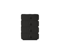 GEK208130 Dormitorio Cómoda, gabinete de Almacenamiento, Madera for Dormitorio, Unidad Armario for, Sala Estar Torre de Almacenamiento(Negro,60 * 40 * 95cm)