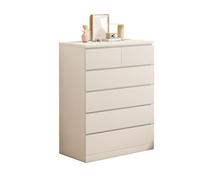 GEK208130 Dormitorio Cómoda Moderna for el hogar, Mueble de Almacenamiento con 6 cajones for dormitorios y Salas de Estar Torre de Almacenamiento(Blanco)
