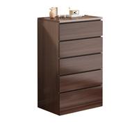 GEK208130 Dormitorio Gabinete de Almacenamiento casero Moderno con 5 cajones Cómoda Lujo Capas for dormitorios y Salas Estar Torre de Almacenamiento(Bruin)