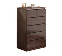 GEK208130 Dormitorio Gabinete de Almacenamiento for el hogar Moderno con 6 cajones, cómoda de Lujo de 5 Capas for dormitorios y Salas de Estar Torre de Almacenamiento(Bruin)