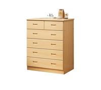 GEK208130 Dormitorio Gabinete de Almacenamiento Madera Minimalista con cómoda 6 cajones for Sala Estar, vestidor Torre de Almacenamiento(A)