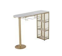 GEK208130 Hogar Mesa de Bar de mármol Sencilla, Ligera, de Lujo, for el hogar, for el Ocio, for la Cocina, Mesa de Comedor, Armario divisorio Mesa de mostrador(120 * 40 * 105cm)