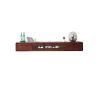 GEK208130 Home - Soporte flotante para TV, estantes de TV montados en la pared con puerta, armario flotante para dormitorio y sala de estar (color negro, mediano)