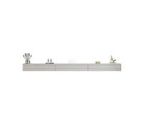 GEK208130 Home - Soporte flotante para TV montado en la pared, estantes de TV con puerta, consola multimedia flotante (blanco, 160 x 24 x 20 cm)