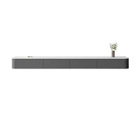 GEK208130 Inicio Consola de Centro Entretenimiento Minimalista Moderna, Mueble TV Colgante con Chapa losa Gabinete