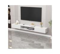 GEK208130 Inicio Consola Multimedia de TV con Centro de Entretenimiento de Pared, estantes flotantes con Puerta, Mueble de TV Flotante Gabinete