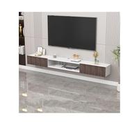 GEK208130 Inicio Consola Multimedia de TV con Centro de Entretenimiento de Pared y estantes flotantes con Puerta for Sala de Estar. Gabinete