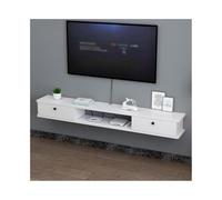 GEK208130 Inicio Estante de TV de Pared, Consola Multimedia de 63'', Centro de Entretenimiento Debajo del televisor for Sala de Estar y Dormitorio Gabinete
