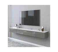 GEK208130 Inicio Floating TV Stand with 2 Drawer TV Cabinet for Small Living Rooms Edia Console Floating Storage Cabinet Gabinete(Grey,180x24x19cm)