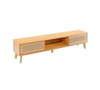 GEK208130 Inicio Gabinete bajo for Sala de Estar apartamento pequeño con gabinete Almacenamiento Puerta corrediza ratán Minimalista Moderno Gabinete